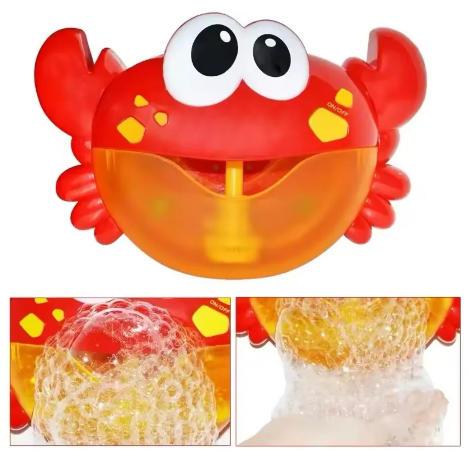 Juguete Cangrejo Burbujas De Baño Tina P