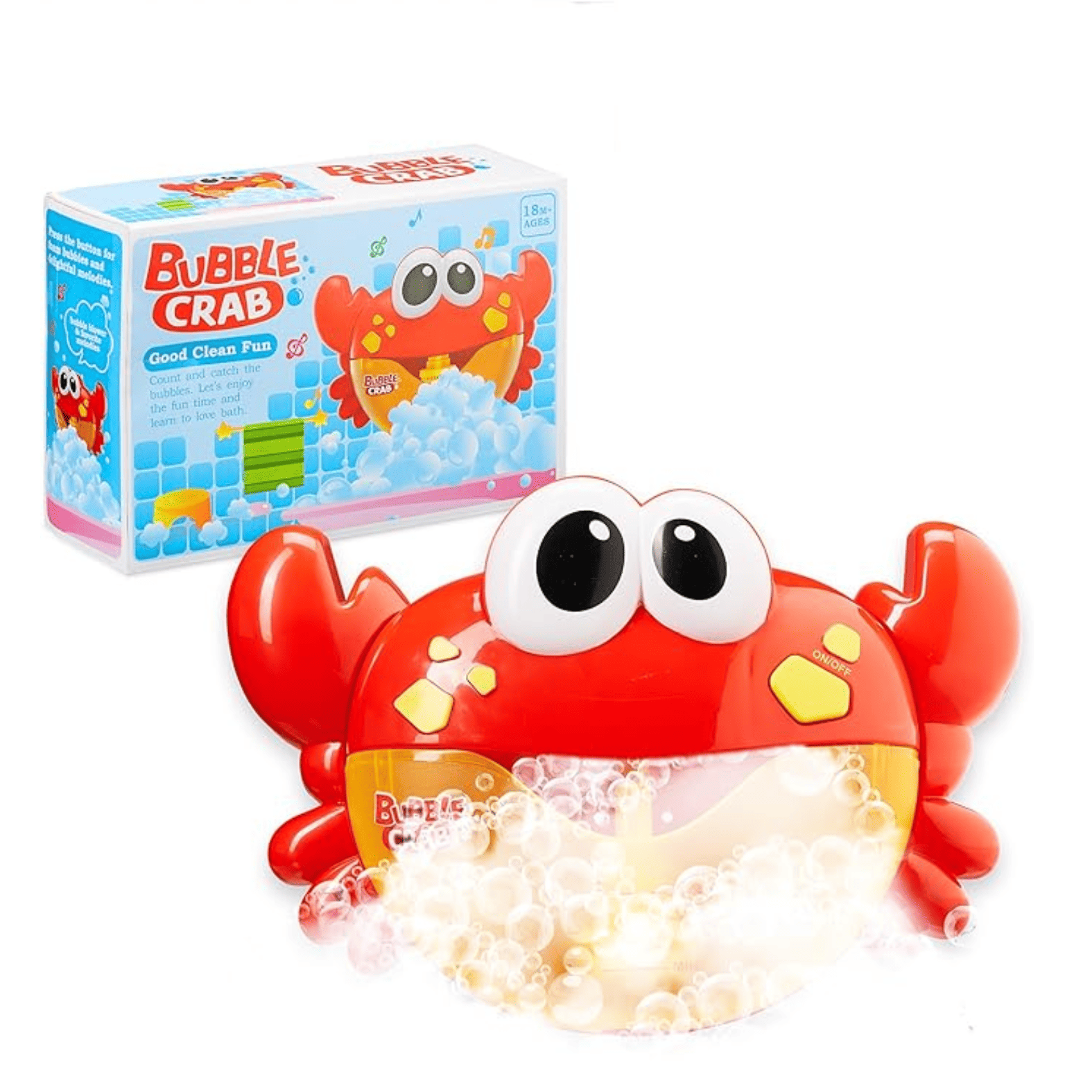 Juguete Cangrejo Burbujas De Baño Tina P